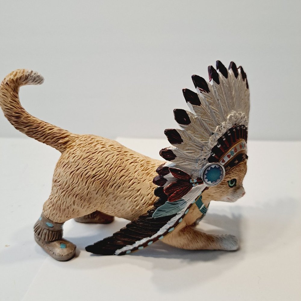 Hamilton Collection Leaping Claws Feathers 'N Fur Kittens figurine